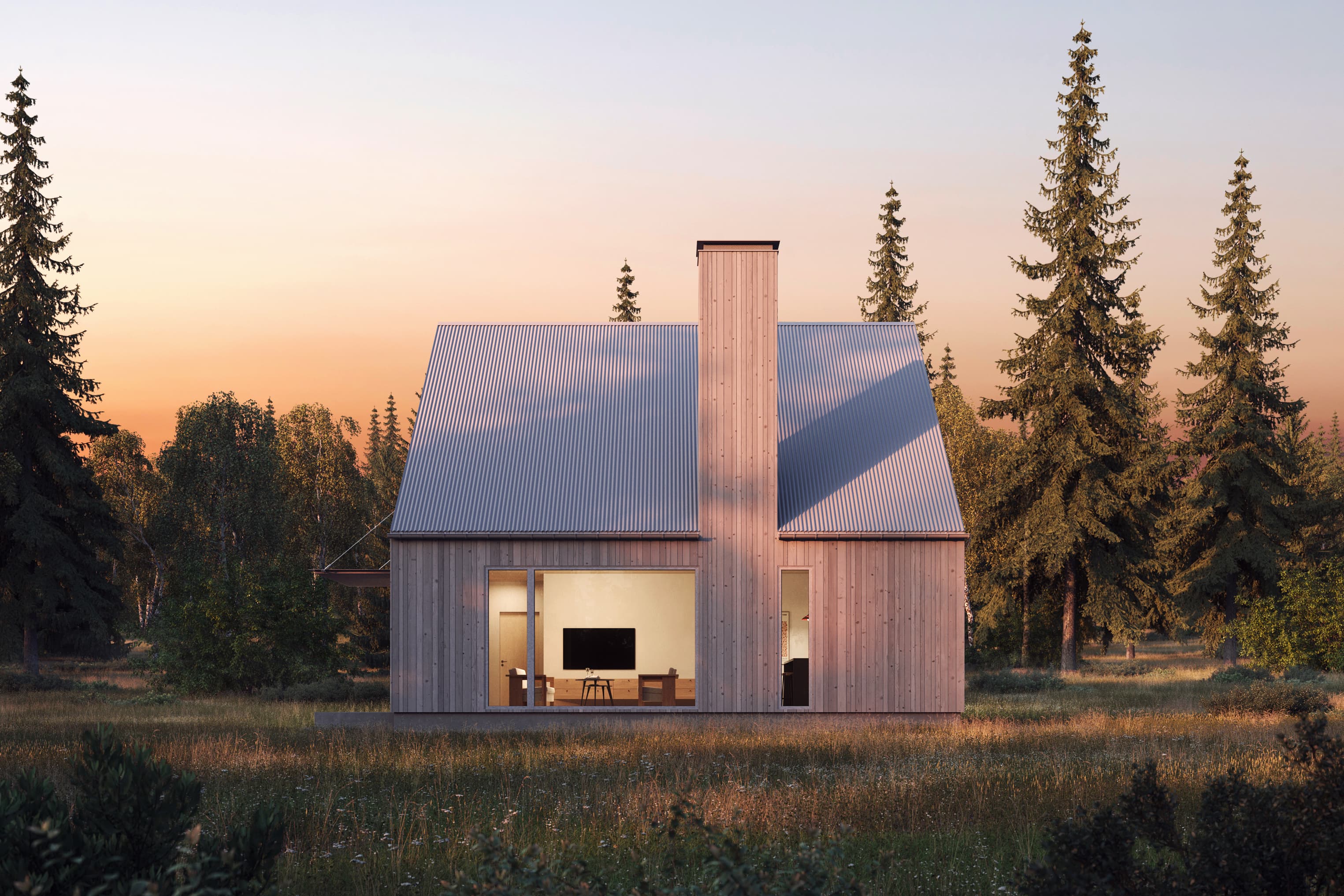 Teton Guesthouse Elevation